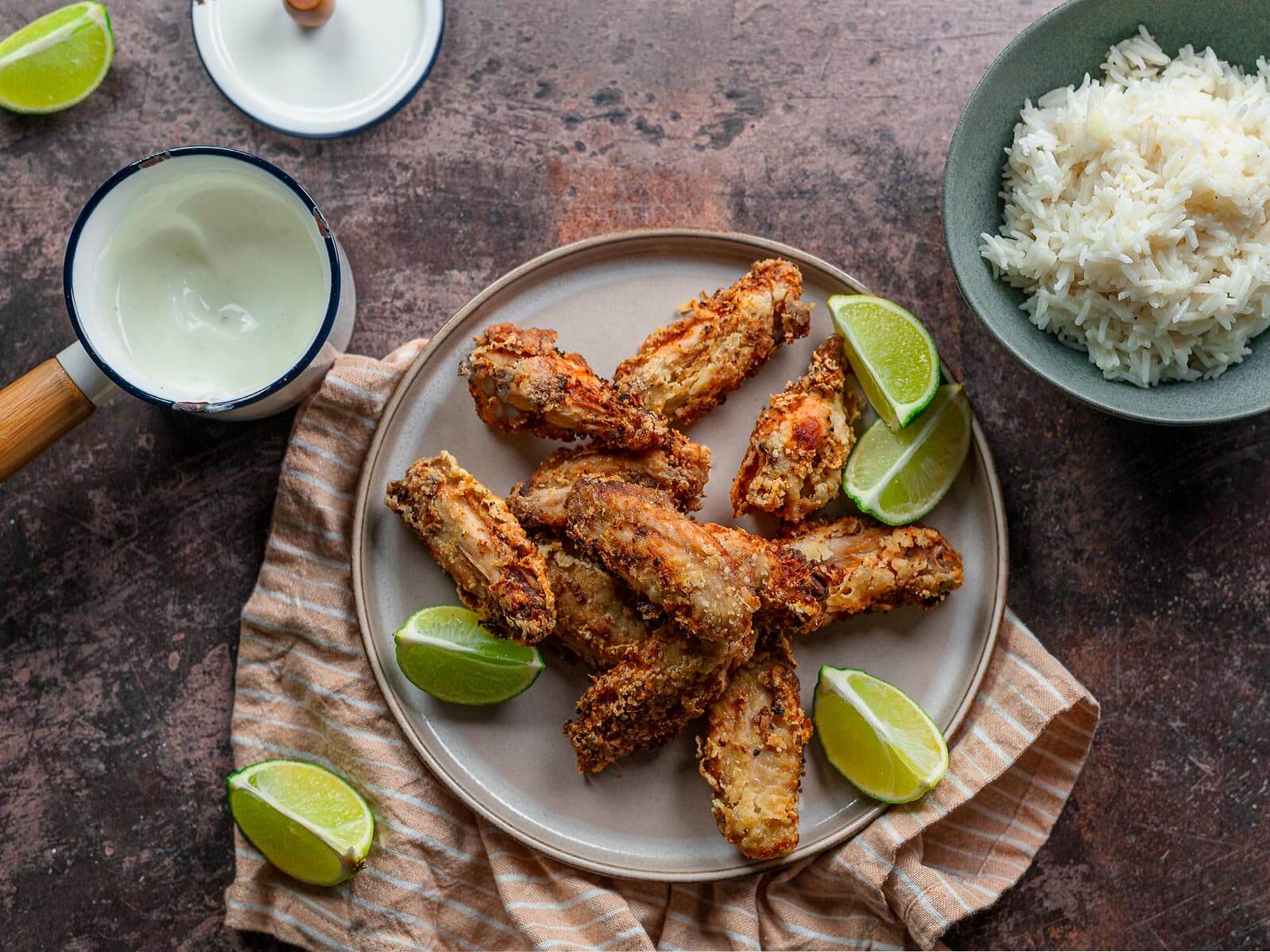 Asas de Frango Fritas com Tempero